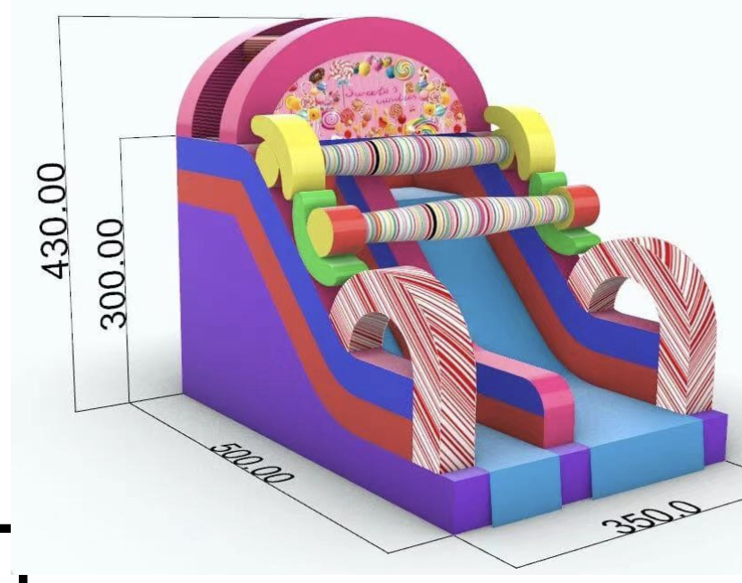 لعبه هوائية زحليقه فواكهه