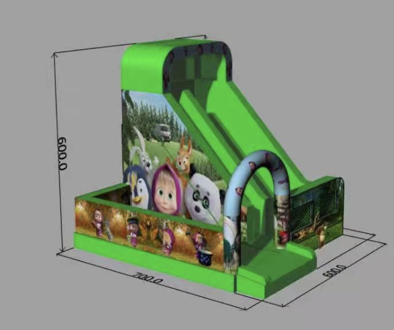 لعبه هوائيه زحليقه ونطيطه ماشا